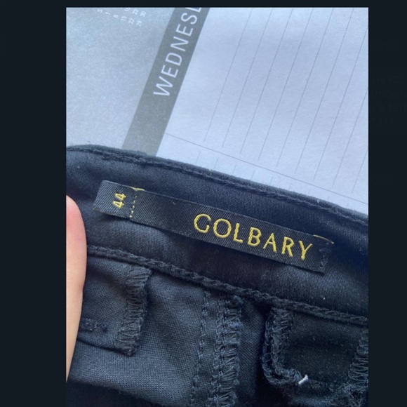 NEW GOLBARY PANTS EMBROIDED WHITE AND BLACK - Picture 5 of 6